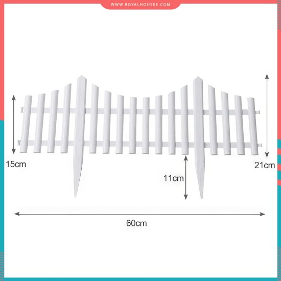 سياج للحدائق بلاستيكي بشكل جميل